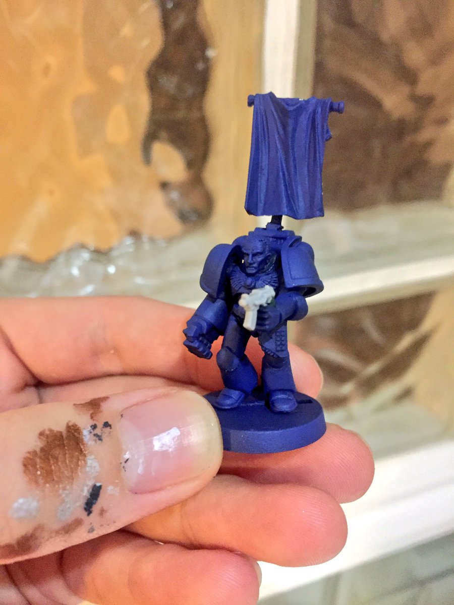 1990s Space Marine Ultramarines Colour Test