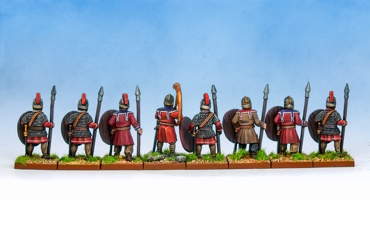 Late Imperial Roman Spearmen rear view