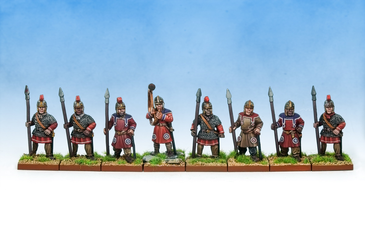 Late Imperial Roman Spearmen with shields