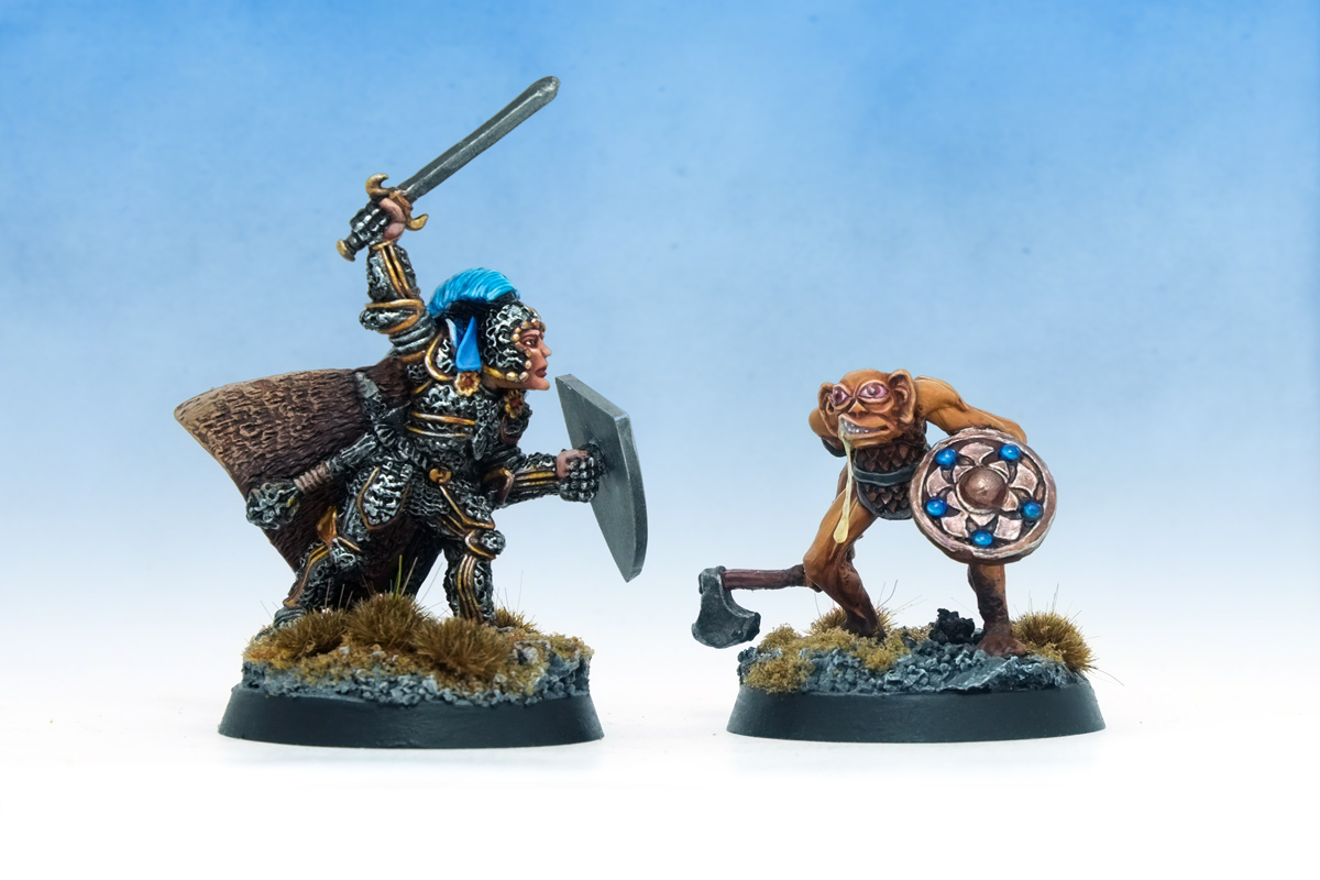 Dungeons & Dragons dnd Paladin versus Bugbear Citadel Preslotta Warhammer