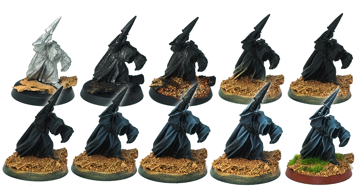 Nazgul painting tutorial step by steps