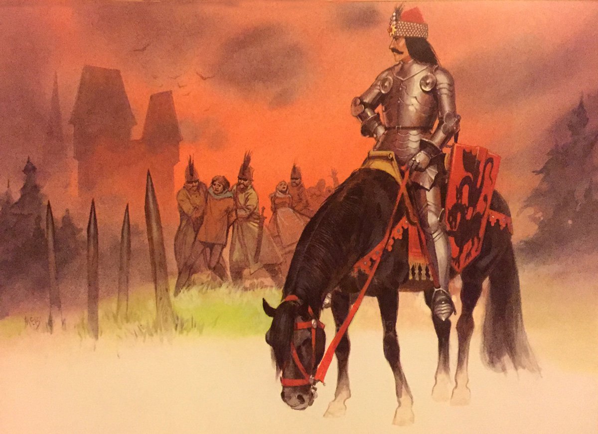 Oldhammer Blandford Warriors ex-Citadel Vlad Dracula, by Angus McBride