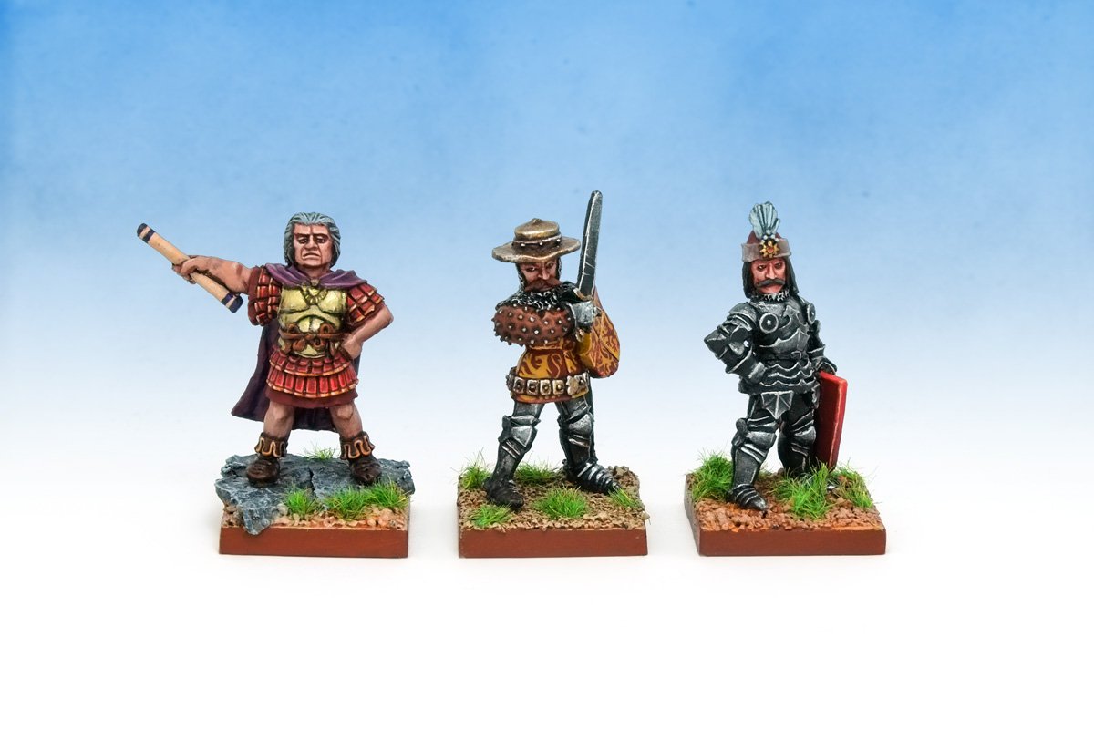 Oldhammer Blandford Warriors ex-Citadel Flavius Aetius, Owain of Wales and Vlad Dracula