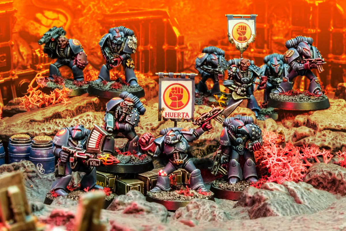 Rogue Trader Crimson Fists Squads Huerta and Onan