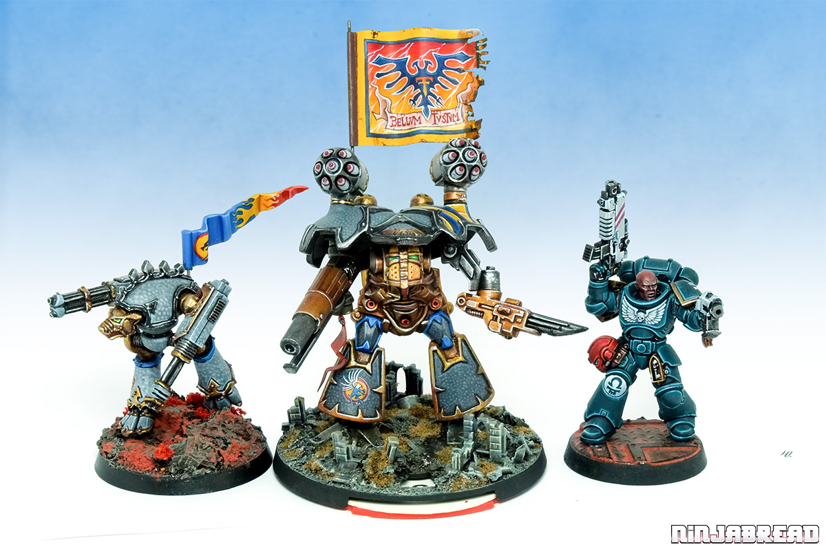 Epic War Griffons Warlord Titan comparison shot