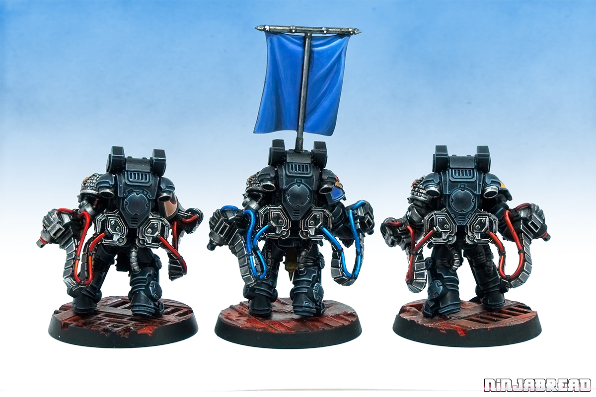 Deathwatch Primaris Aggressors reverse angle