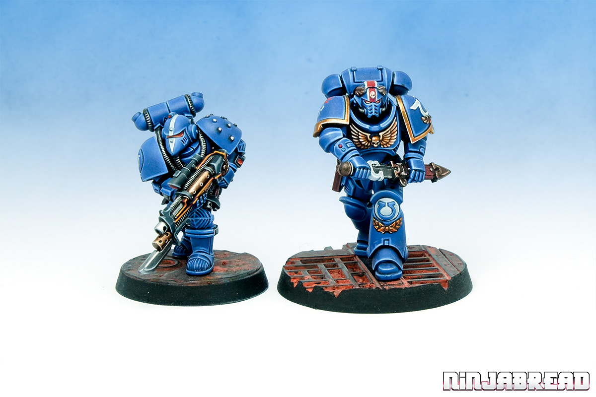 Imperial Space Marine and Ultramarines Lieutenant Calsius