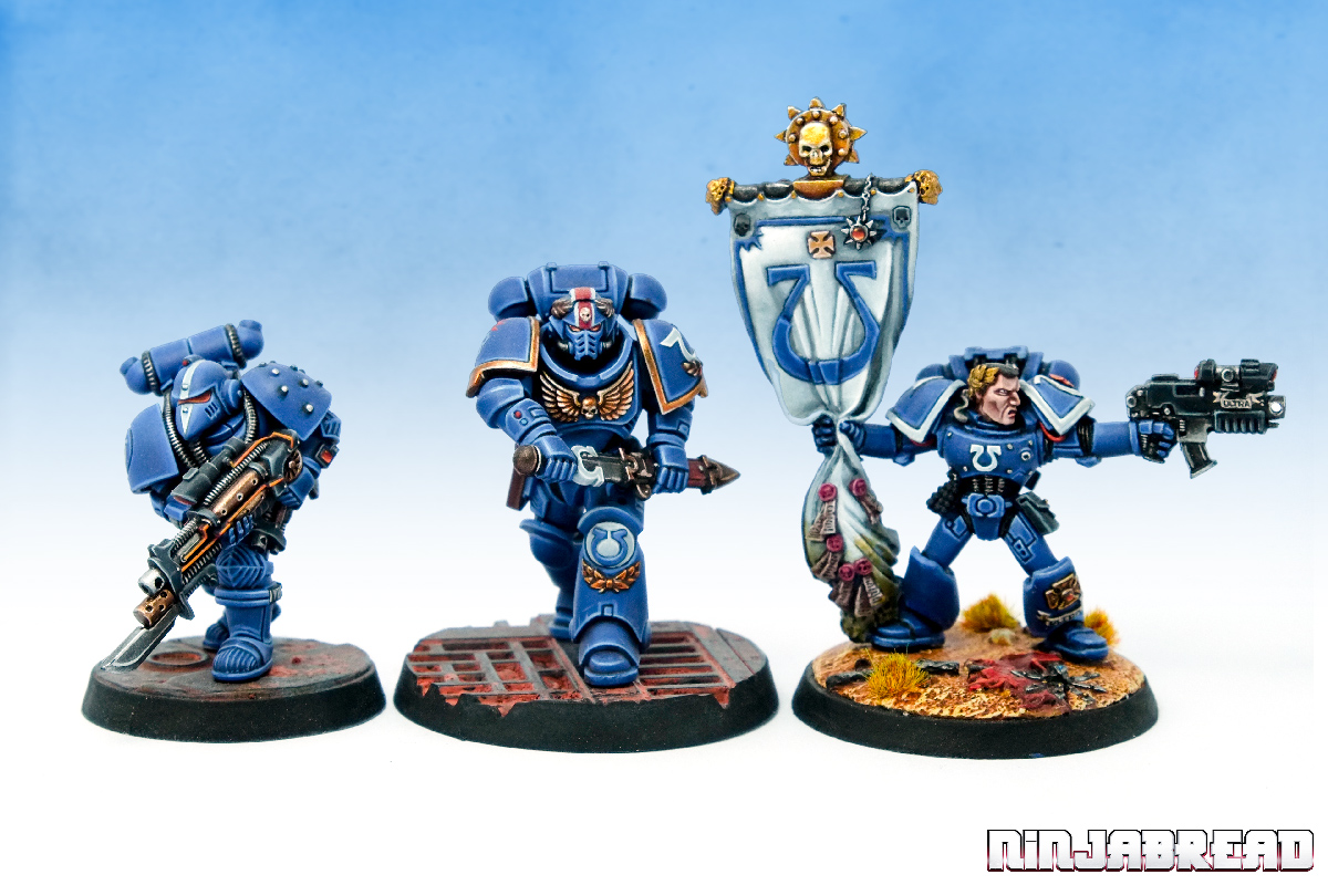 Limited Edition Warhammer 40K Space Marine Ultramarines Standard Bearer and other Limited Editions
