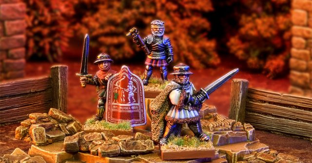 Jan Zizka, Taborite Infantryman and Teutonic Knight for Warhammer
